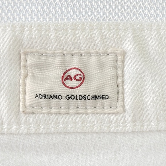 AG Adriano Goldschmied White The Hailey Ex-Boyfriend roll up Jean Shorts size 26 - Picture 7 of 13